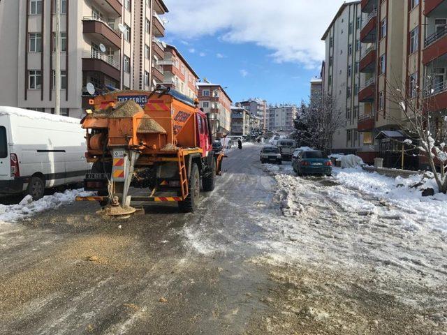 Beyşehir Belediyesinden karla mücadele seferberliği