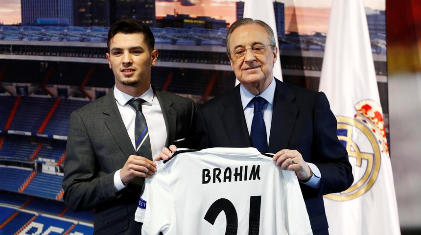 Real Madrid Brahim Diaz'ı basına tanıttı