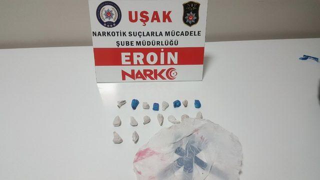 Uşak’ta eroin operasyonu: 2 şahıs yakalandı