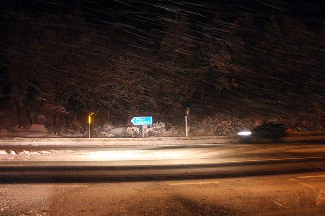 Bolu Dağı'nda kar yağışı yeniden başladı