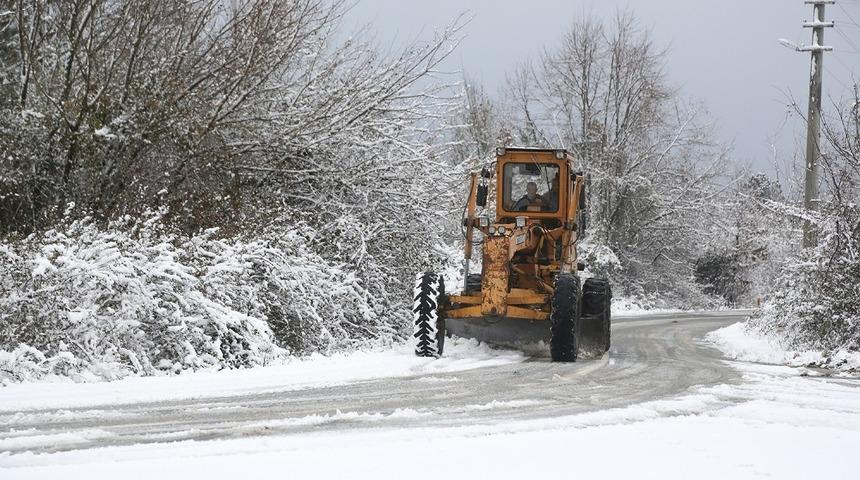 Sapanca&rsquo;da kar k&uuml;reme &ccedil;alışmaları