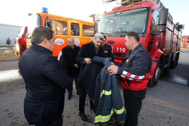 Vali Bilmez’den itfaiyeye ziyaret