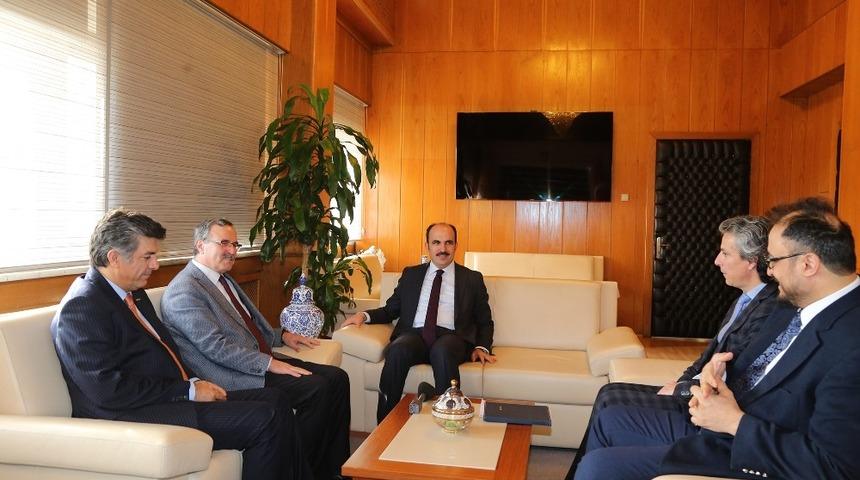 Konya savunma sanayi y&ouml;netiminden Başkan Altay&rsquo;a ziyaret