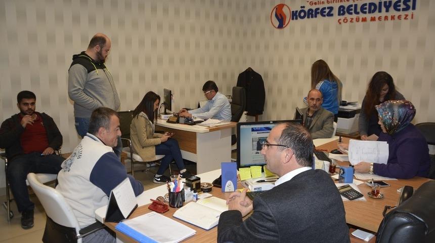 K&ouml;rfez Belediyesi &Ccedil;&ouml;z&uuml;m Merkezi bir yılda 5 bin 653 talebe cevap verdi