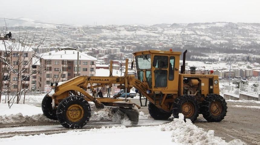 Belediyeden kar seferberliği
