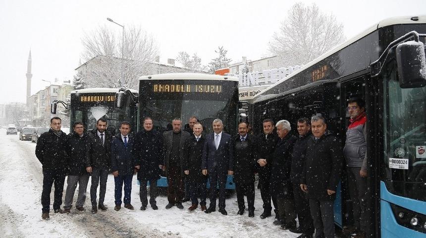 Terminal için yeni servis araçları hizmette