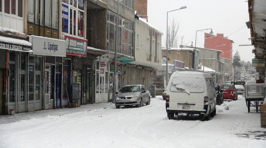 Ahlat&rsquo;ta kar tatili