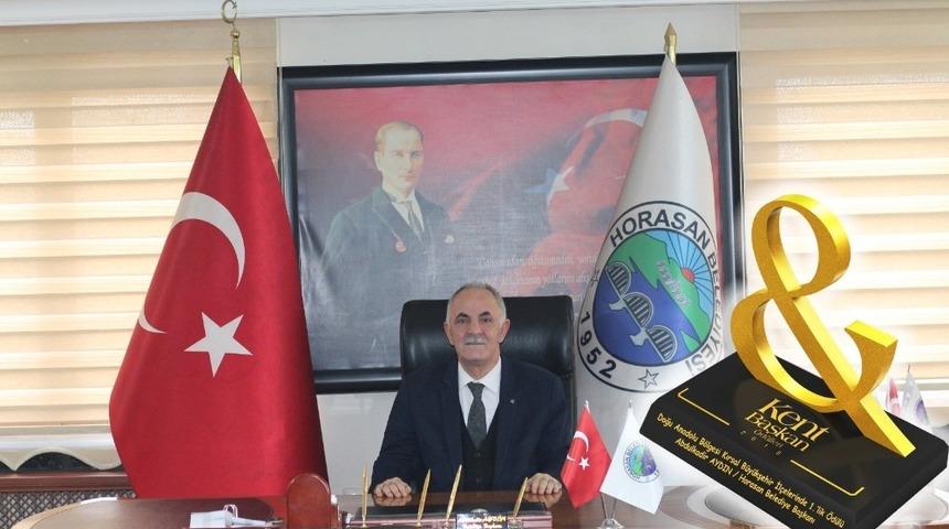 Doğu Anadolu B&ouml;lgesi Kırsal B&uuml;y&uuml;kşehir il&ccedil;elerinde 1.&rsquo;lik &ouml;d&uuml;l&uuml; Horasan&rsquo;ın