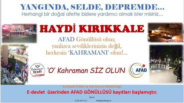 AFAD gönüllü alıyor