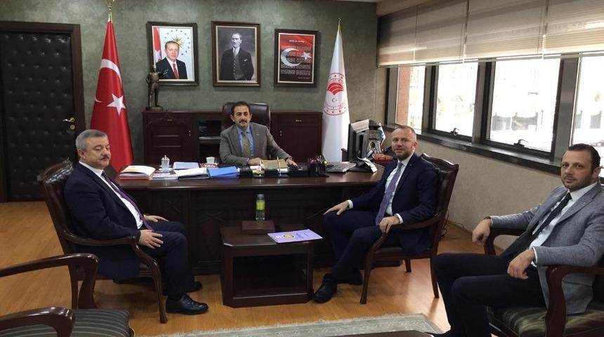 Başkan Keleş, Ankara&rsquo;da iki bakan yardımcısı ile g&ouml;r&uuml;şt&uuml;