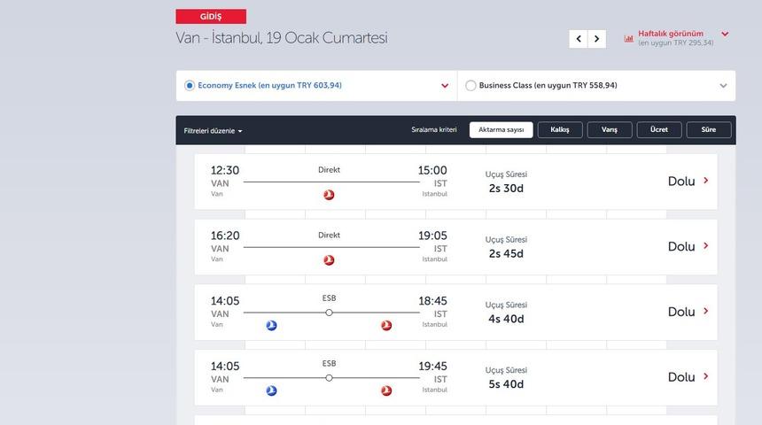Havayollarına s&ouml;mestr dopingi, bir&ccedil;ok seferde yer kalmadı