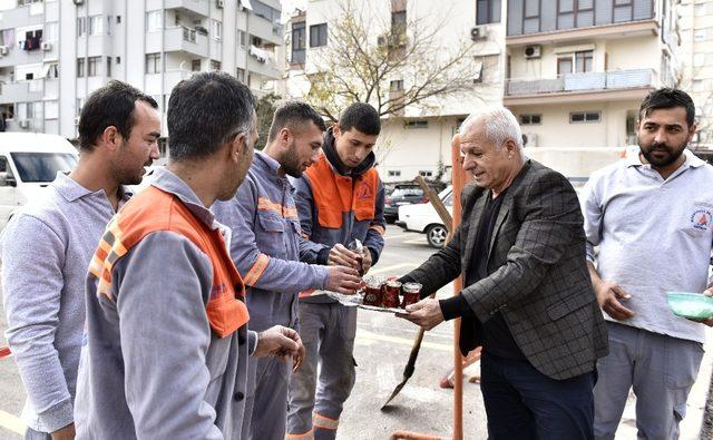 Dutlubahçe’de asfalt çalışması