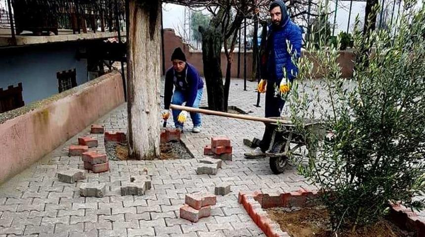 Kızıl&ccedil;ukur Mahalle Camisine &ccedil;evre d&uuml;zenlemesi