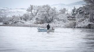 Türkiye’deki Küçük Venedik beyaz örtüsüyle ayrı güzel