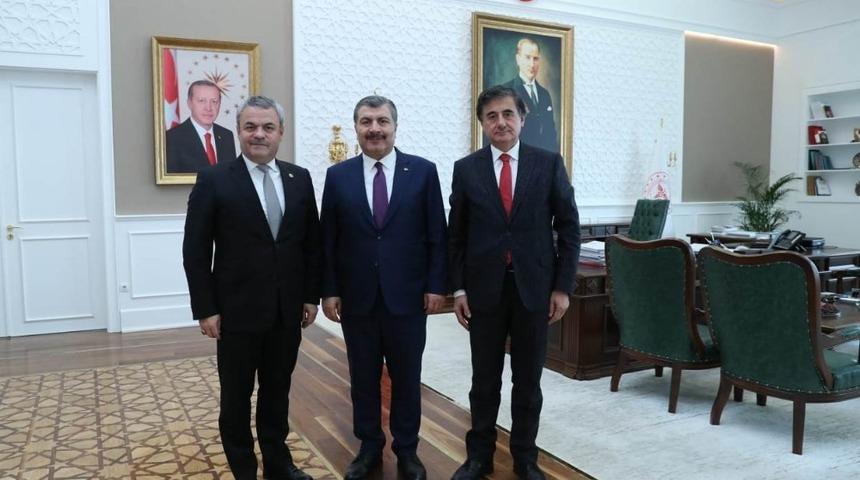 Karab&uuml;k&rsquo;&uuml;n sağlık konularını konuştular