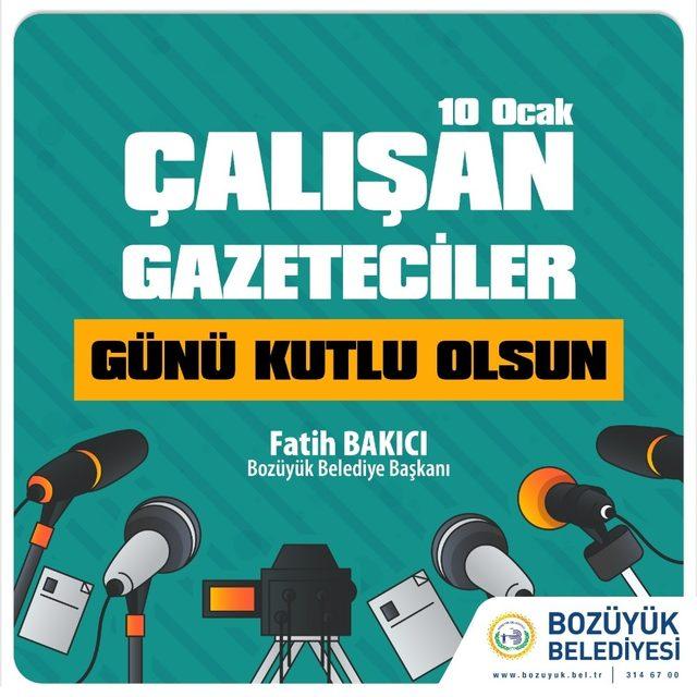 Başkan Bakıcı’nın 10 Ocak Çalışan Gazeteciler Günü mesajı