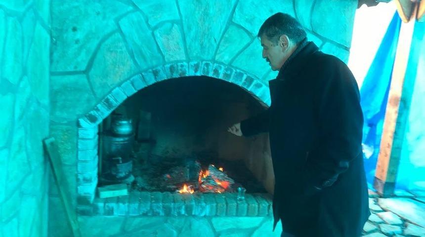 Başkan Akın taş fırın &ccedil;alışmasını inceledi