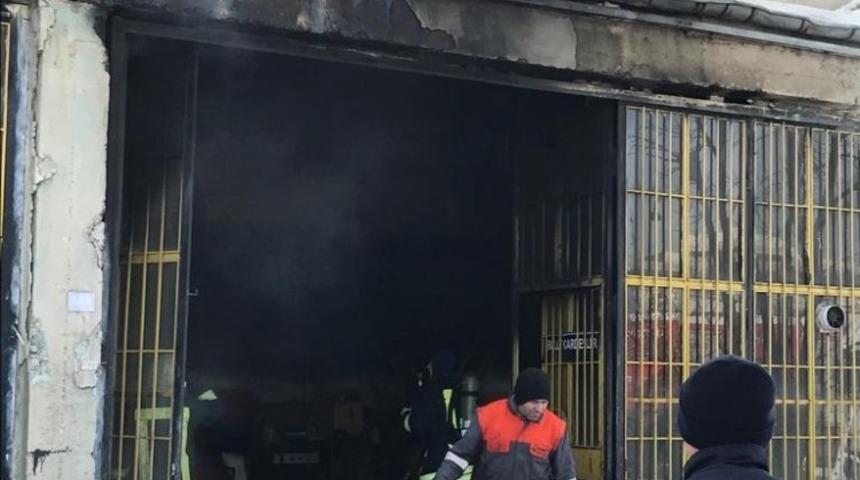 Sobadan sıçrayan kıvılcım yangına neden oldu