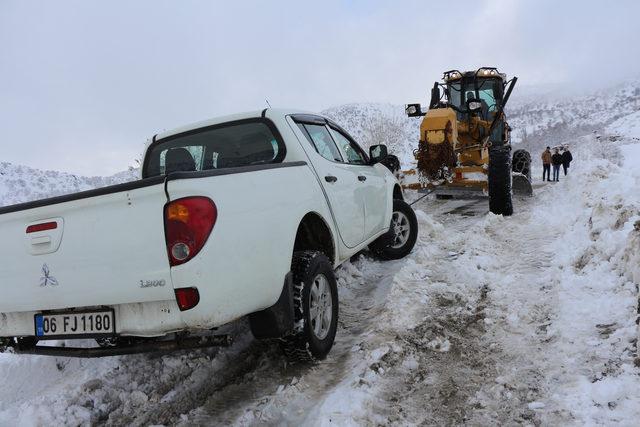 Batman'da 318 köy ve mezra yolu kar nedeniyle kapalı