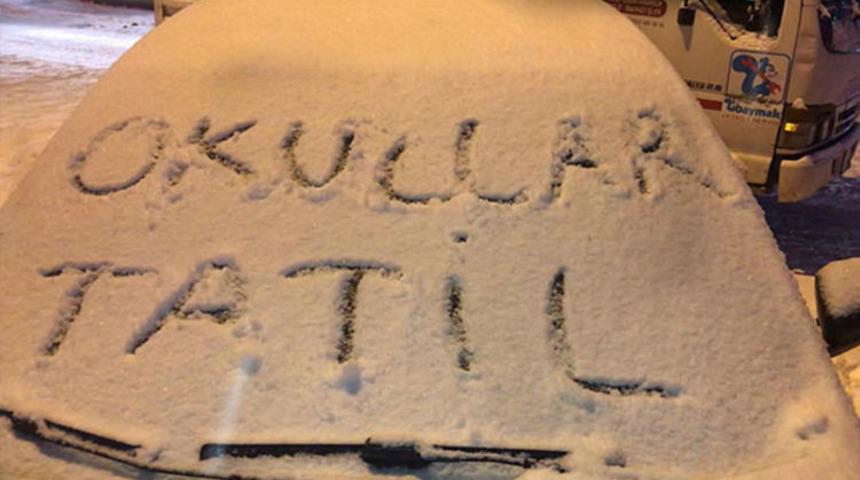 Yarın okullar tatil mi? 10 Ocak Perşembe okullarda kar tatili olan iller