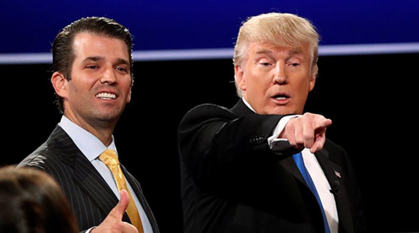 Donald Trump'ın oğlundan skandal 'duvar' paylaşımı