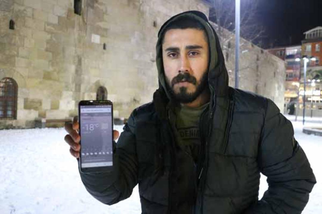 Sivas kutuplardan farksız! Suyu havaya attıklarında...