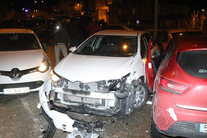 Samsun'da 14 araç birbirine girdi! G1