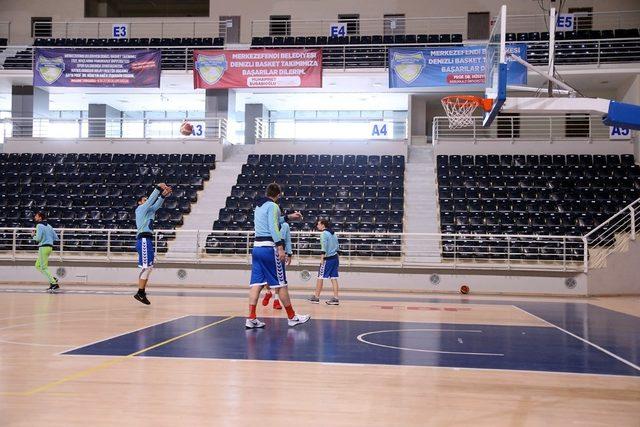 Denizli Basket Samsun Anakent maçı hazırlıklarını sürdürüyor