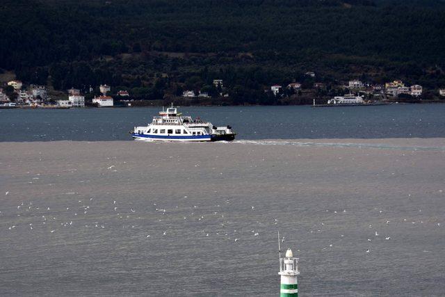 Çanakkale Boğazı'nda denizin rengi değişti