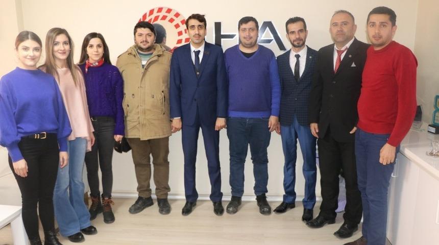 Voleybol hakemleri ve temsilcilerinden İHA&rsquo;ya ziyaret