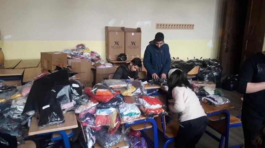 Erdek&rsquo;ten Uludere&rsquo;ye giyim yardımı