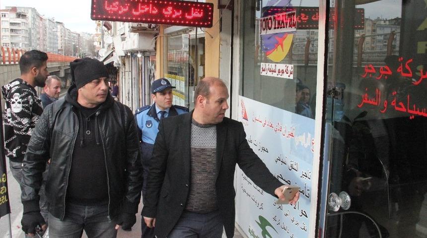 Zabıtadan &rsquo;tabela&rsquo; denetimi