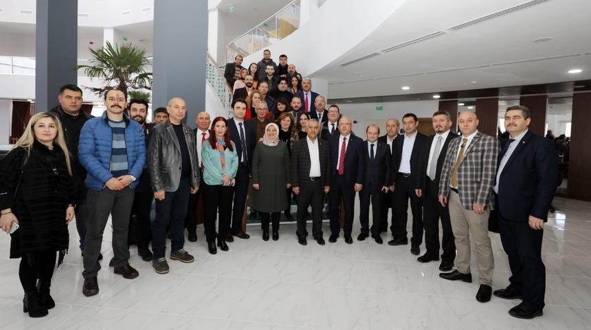 Başkan &Ccedil;oban basın mensupları ile bir araya geldi