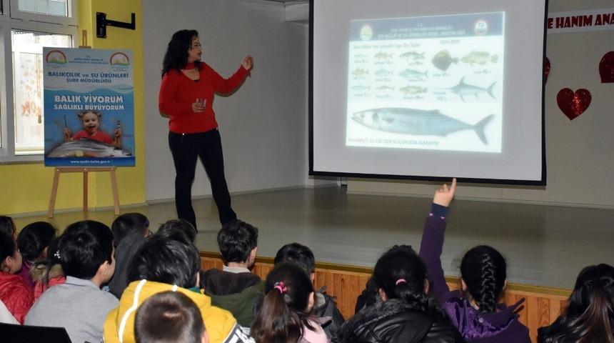 Aydın’da öğrencilere balık tüketmenin faydaları anlatıldı