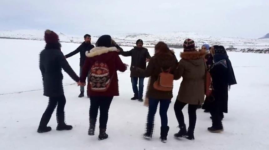 Doğu&rsquo;da kar keyfi