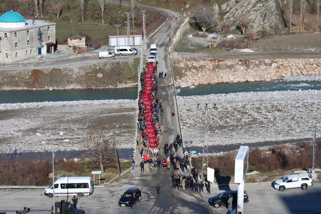 Mereto Dağı eteklerinde Sarıkamış şehitleri anma programı d&uuml;zenlendi