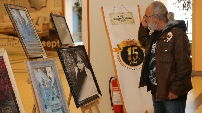 KOMEK öğrencileri fotoğrafı resme dönüştürdü