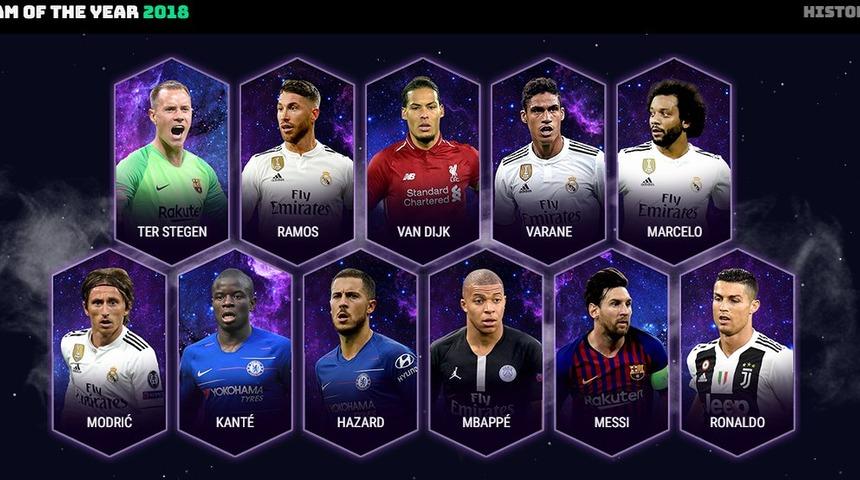 UEFA Yılın 11'ini a&ccedil;ıkladı