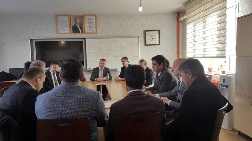 Kaymakam &Ccedil;ınar, m&uuml;d&uuml;rlerle bir araya geldi