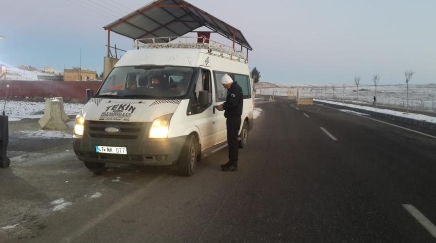 Midyat&rsquo;ta &ouml;rgenci servisleri denetlendi