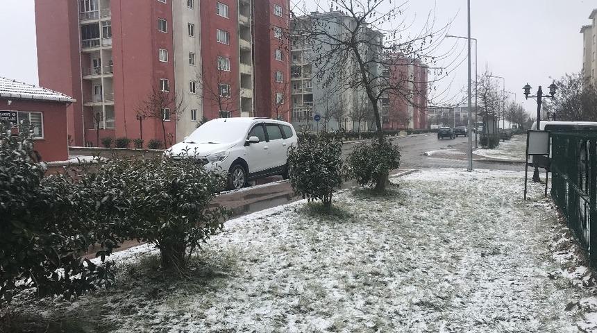 Keşan&rsquo;da kar yağışı