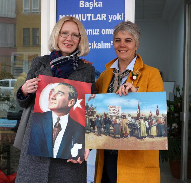 Rus uyruklu aday Anastasia, seçim çalışmalarına başladı 1