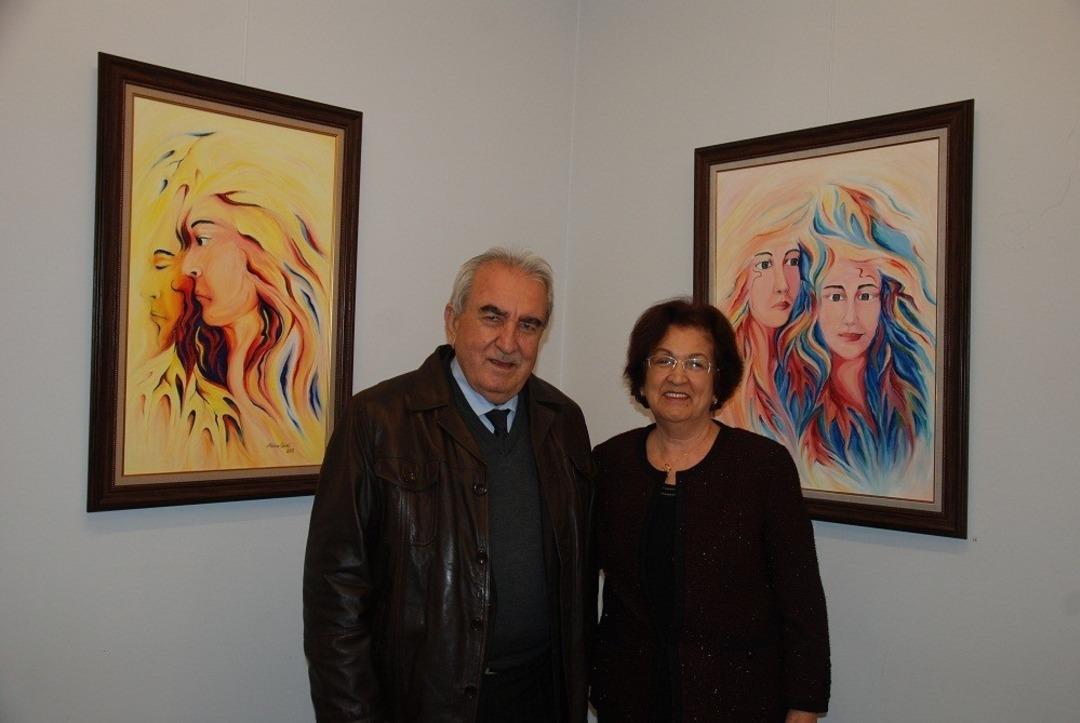 Hatice G&uuml;vel resim sergisini a&ccedil;tı