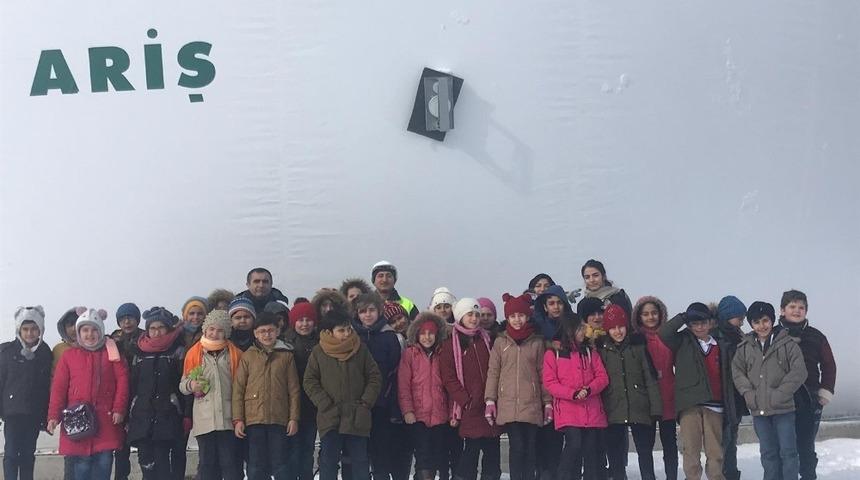 &Ouml;ğrenciler su arıtma ve katı atık tesislerini gezdi