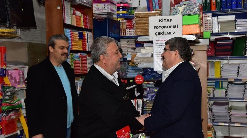 Başkan Can, se&ccedil;im &ccedil;alışmalarını s&uuml;rd&uuml;r&uuml;yor