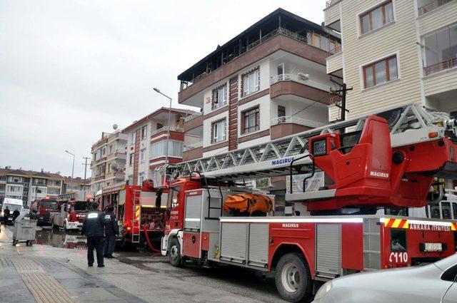 Ankara'da korkutan yangın