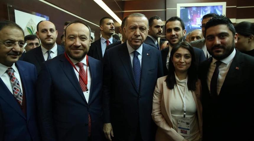 Cumhurbaşkanı Erdoğan ile İl Başkanı Dağdelen g&ouml;r&uuml;şt&uuml;
