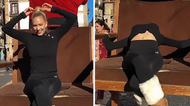 Arjantinli akrobat yanlış hesap edince kanlar içinde kaldı