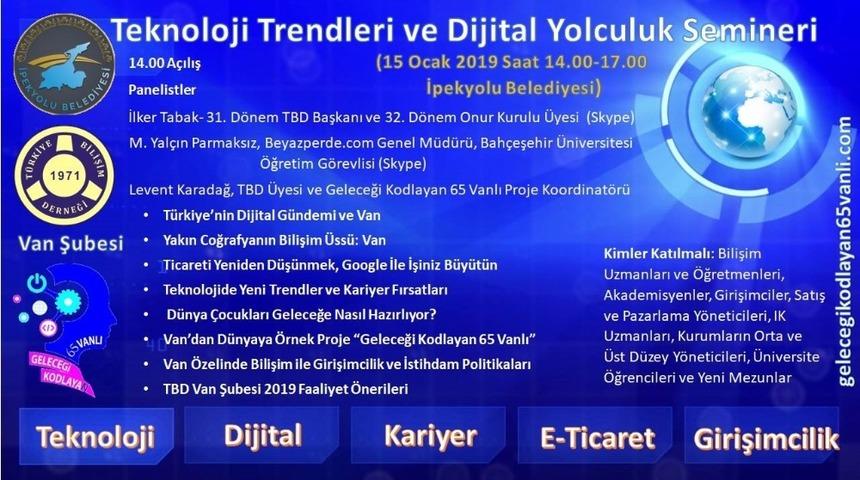 İpekyolu Belediyesinden &lsquo;Teknoloji Trendleri ve Dijital Yolculuk&rsquo; semineri