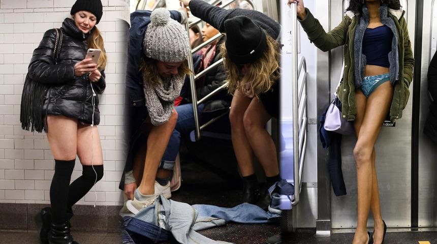 Metroda şaşırtan görüntü! Herkes bir anda pantolonunu indirindi